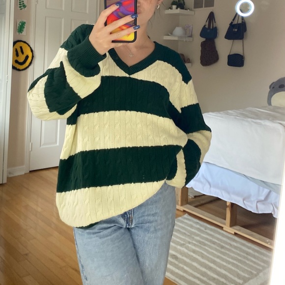 Brandy melville Nikki striped knit sweater - Picture 8 of 8